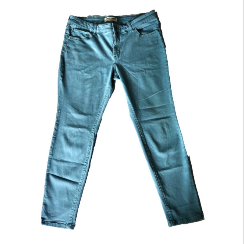 Brody Jeans Women’s Size 34 Midrise Pants 29L Light Teal Green Casual